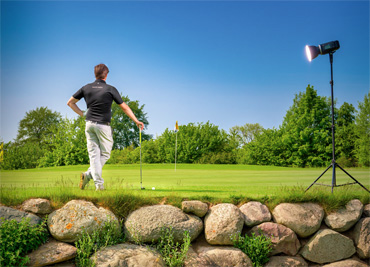 Sportfoto Golfspieler Werbefoto